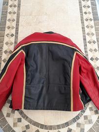 giacca in pelle moto helsrons racing