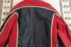 giacca in pelle moto helsrons racing
