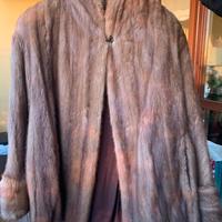Pelliccia di visone chiaro naturale taglia 44