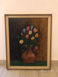 Quadro Vaso di Tulipani Made in Italy