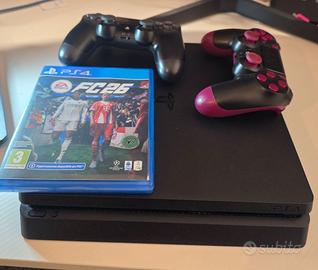 Ps4 slim + fc26 originale + 2 joystrick + cavi.