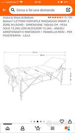 Lettino da massaggio/estetica