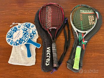 Racchette tennis Vintage + Racchette mare nuove