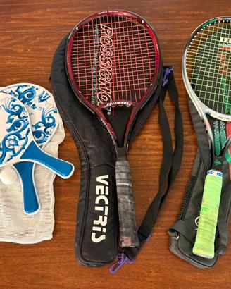 Racchette tennis Vintage + Racchette mare nuove