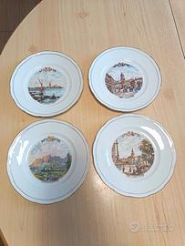 Piatti Richard Ginori "Città Redente" Set 4 pezzi