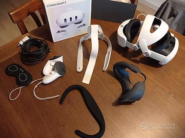 Meta Quest 3 + cinturino batteria + accessori AMVR