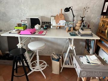 Scrivania ikea altezza regolabile piano lavoro