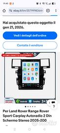 Carplay Android+ Quadro digitale per Range Rover 3