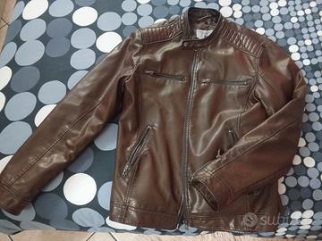  giubbotto in ecopelle uomo 