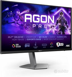 MONITOR AOC AGON AG276QZD2 26.5" 1440p OLED 240HZ