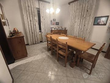 Soggiorno rustico in rovere  legno massiccio 