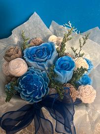 Cestino fiori nenonato in cera di soia