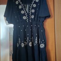 vestito nero con scollo a v taglia L