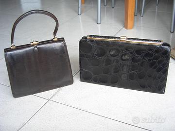 Borse vintage in puro rettile e puro coccodrillo