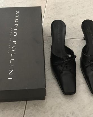 Scarpe nere in pelle Studio Pollini mai indossate