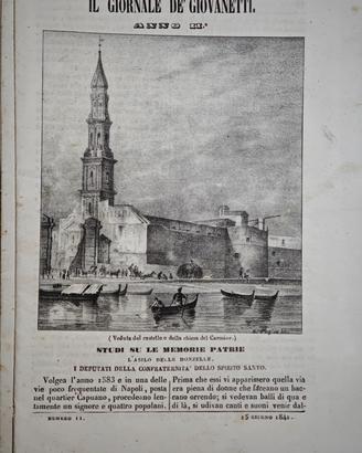 1841 Giornale Giovanetti - Napoli Castello Carmine