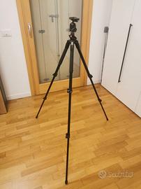 Cavalletto Manfrotto + testa a sfera