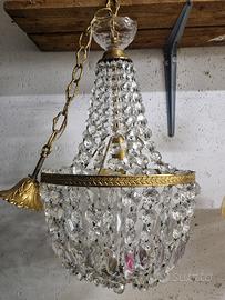 Lampadario Impero italiano a cristalli