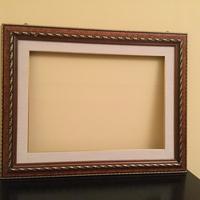 Cornice in radica con passepartout