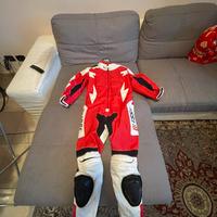 Tuta + stivali+guanti Biesse moto usata bambino