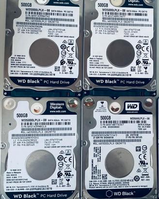 2 hard disk 2.5 wd 500gb wd5000lplx slim 7200rpm