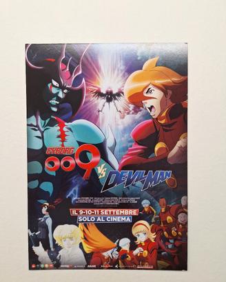 cartolina Cyborg 009 Vs Devilman