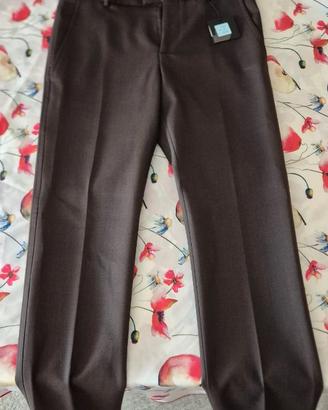 DAVID NAMAN pantalone marrone
