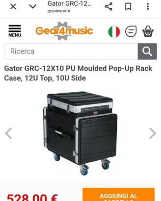 cassa per mixer/gator 