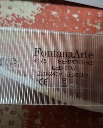 Lampadario Fontana Arte Serpentine  NON FUNZIONANT