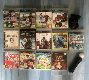 Lotto giochi ps3 + playstation eye + ps move
