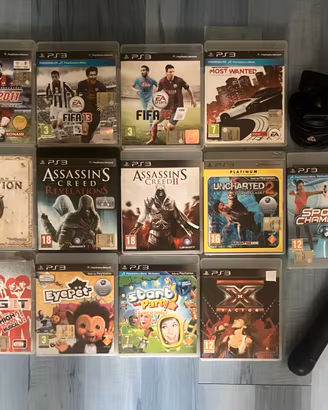 Lotto giochi ps3 + playstation eye + ps move