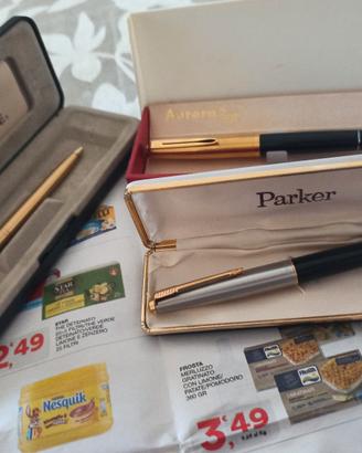 Penne stilografiche e biro Aurora Parker 