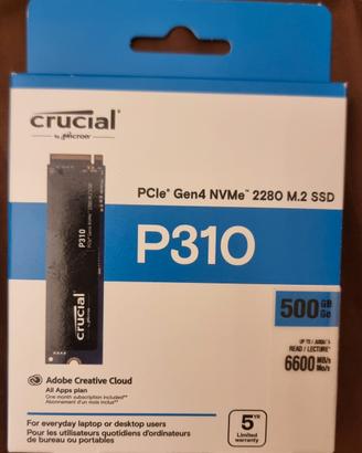 Hard disk M2 Crucial da 500Gb