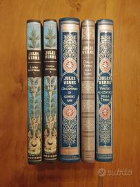 5 Volumi Jules Verne Collezione Hetzel