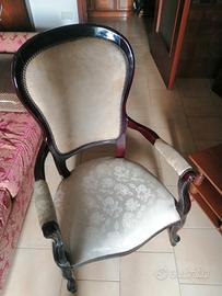 poltroncina classica color mocano