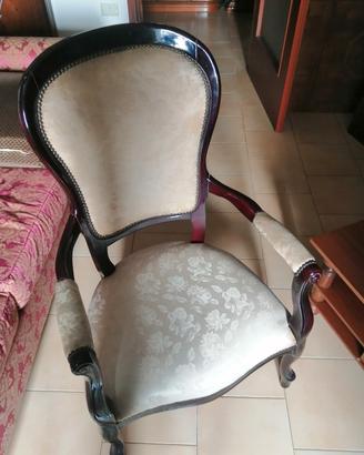 poltroncina classica color mocano