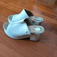 sandalo estivo donna n. 39/40 camoscio