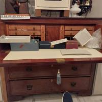 Mobile antico scrittoio inglese con ribalta '800