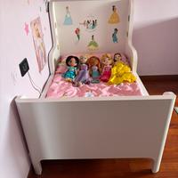 Lettino allungabile Ikea Busunge con materasso