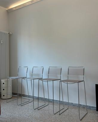 4 sgabelli “spaghetto” di Belotti design anni 70