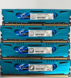 RAM GSKILL 32GB 8X4CHANNEL LOW PROFILE DD3
