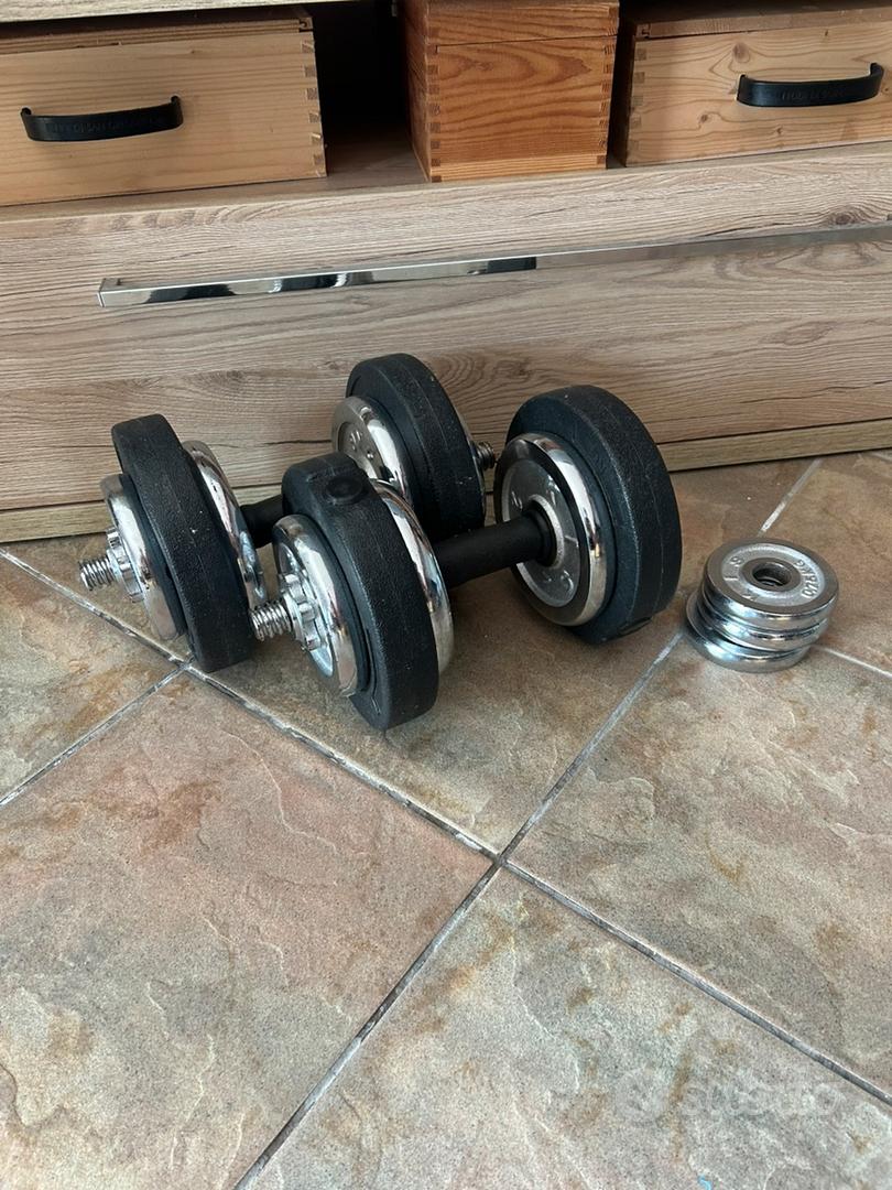 Set Manubri Regolabili 2 In 1 RE:SPORT - 15-40kg, Con Chiusure Stella E Raccordo - Foto 12