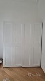 Mobile IKEA GRIMO bianco – doppie ante scorrevoli