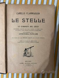 Libro antico 1904 Le stelle di C. Flammarion