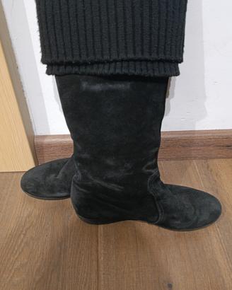 stivali neri Janet Sport 