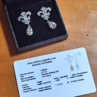Nuovi orecchini in argento 925 con topazi Orchidea