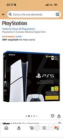 PS5 Digital Edition Slim 825GB – NUOVA, MAI USATA