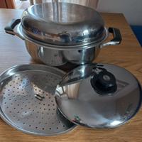 Pentola/ Rostiera ovale in acciaio Imco