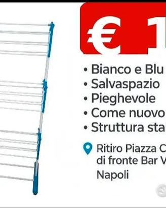 Stendi biancheria pratico a torre tre piani 