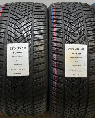 4 GOMME 245 40 19 E 275 35 19 DUNLOP BR1188